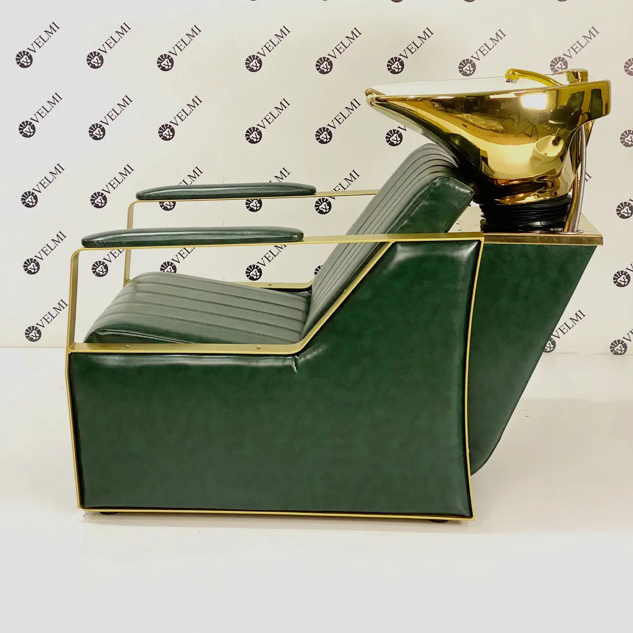 Перукарська мийка Bronx Lux з керамічною раковиною Gold